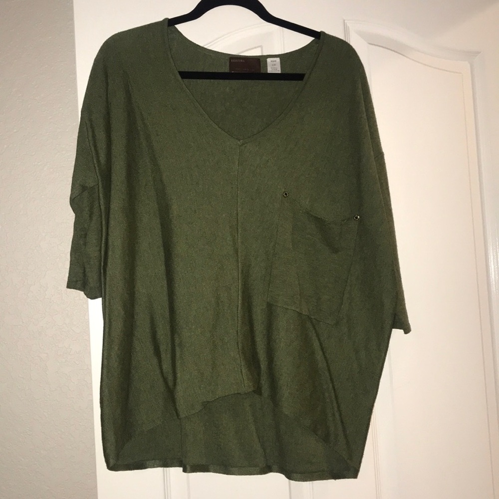 Olive Green Sweater Tunic